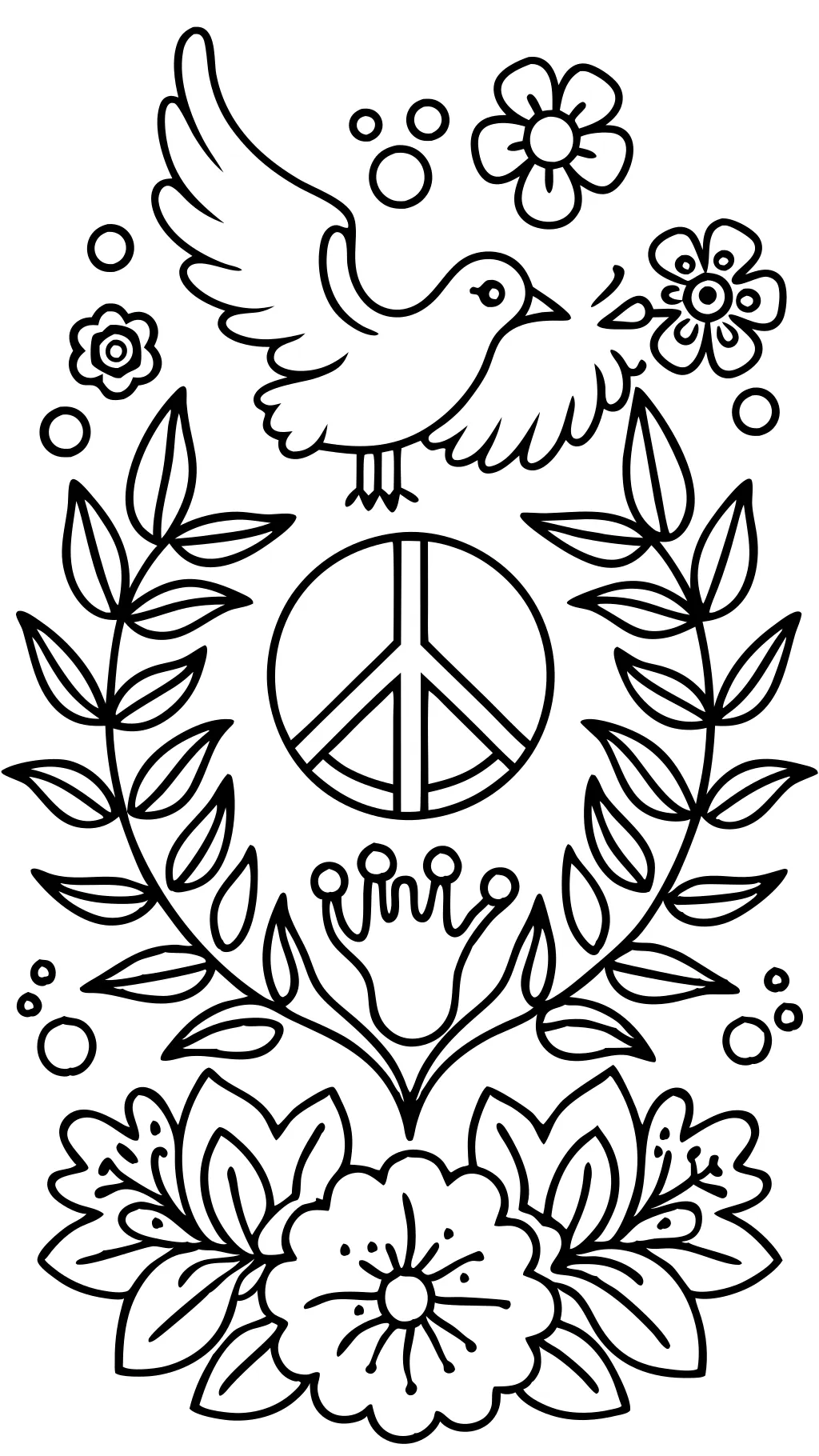 coloring pages peace